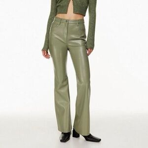 Wilfred Faux Leather Flare Pants